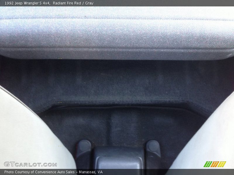 Radiant Fire Red / Gray 1992 Jeep Wrangler S 4x4
