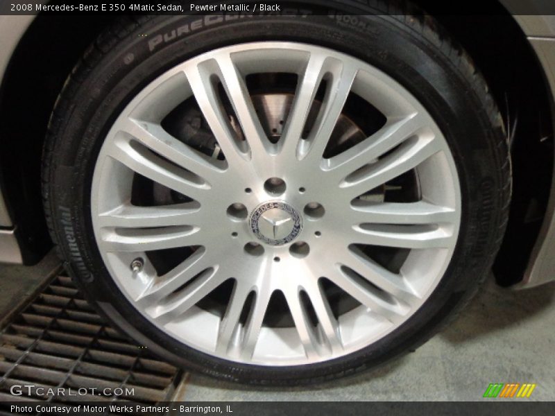 Pewter Metallic / Black 2008 Mercedes-Benz E 350 4Matic Sedan