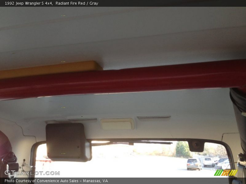 Radiant Fire Red / Gray 1992 Jeep Wrangler S 4x4