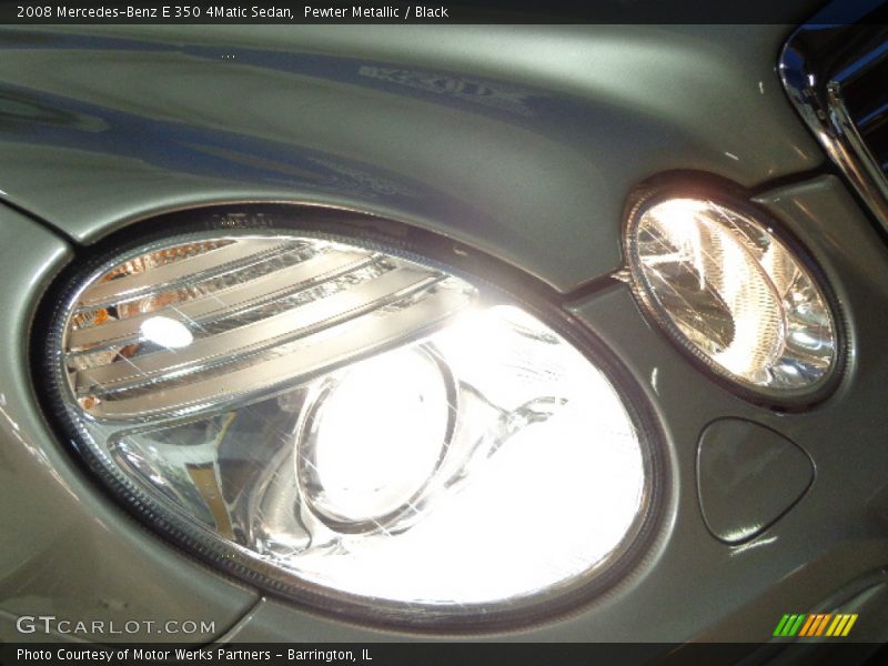 Pewter Metallic / Black 2008 Mercedes-Benz E 350 4Matic Sedan