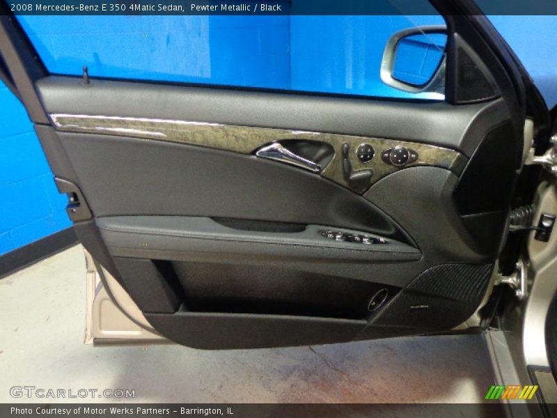 Pewter Metallic / Black 2008 Mercedes-Benz E 350 4Matic Sedan