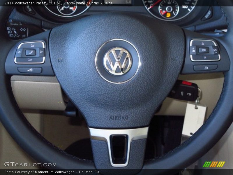 Candy White / Cornsilk Beige 2014 Volkswagen Passat 1.8T SE