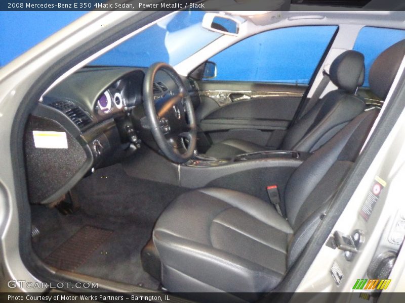 Pewter Metallic / Black 2008 Mercedes-Benz E 350 4Matic Sedan