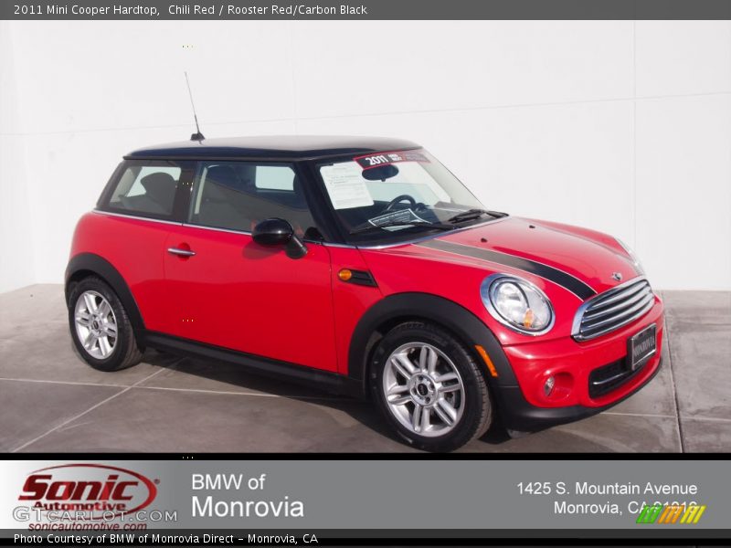 Chili Red / Rooster Red/Carbon Black 2011 Mini Cooper Hardtop