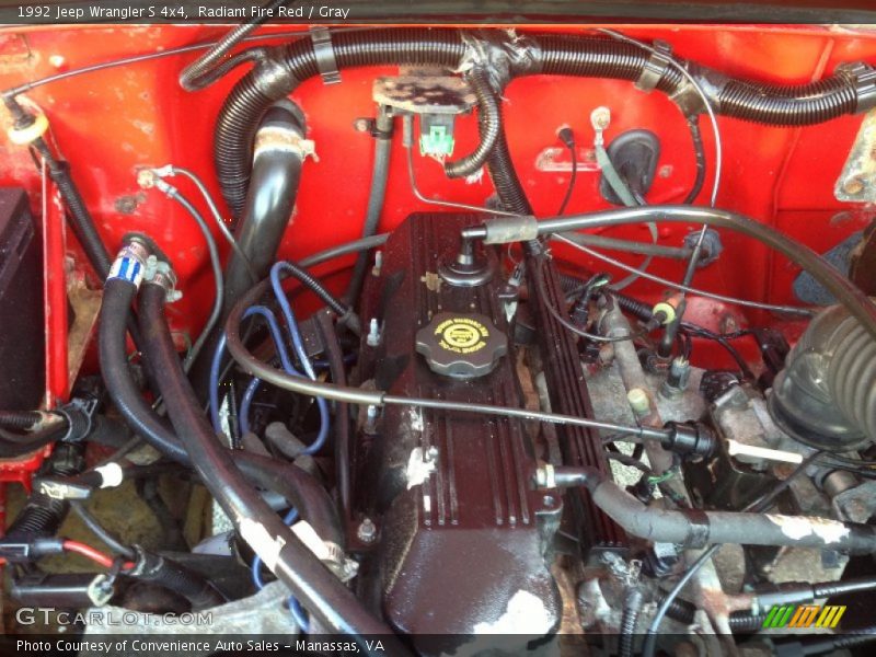  1992 Wrangler S 4x4 Engine - 2.5 Liter OHV 8-Valve 4 Cylinder