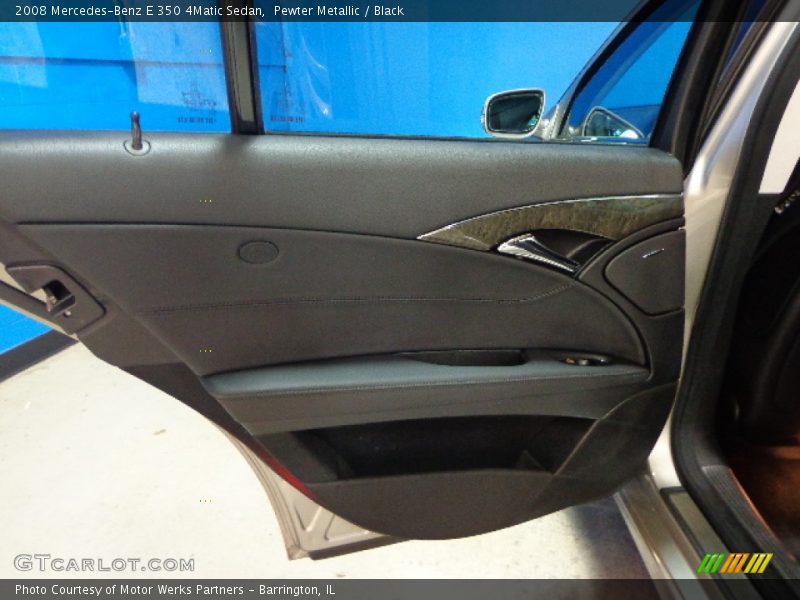 Pewter Metallic / Black 2008 Mercedes-Benz E 350 4Matic Sedan