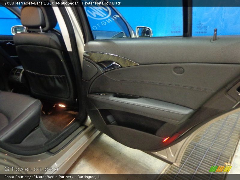 Pewter Metallic / Black 2008 Mercedes-Benz E 350 4Matic Sedan