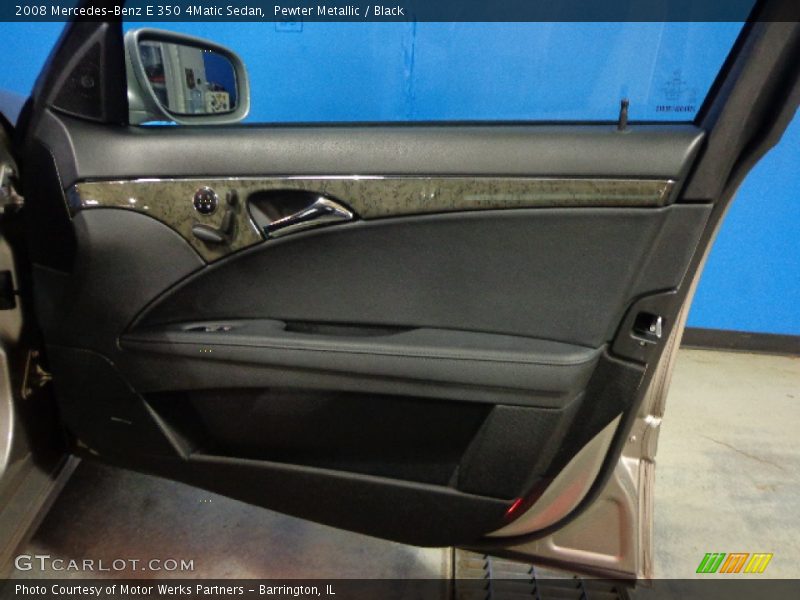 Pewter Metallic / Black 2008 Mercedes-Benz E 350 4Matic Sedan