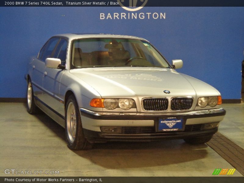 Titanium Silver Metallic / Black 2000 BMW 7 Series 740iL Sedan