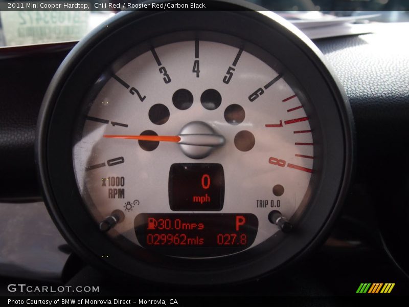 Chili Red / Rooster Red/Carbon Black 2011 Mini Cooper Hardtop