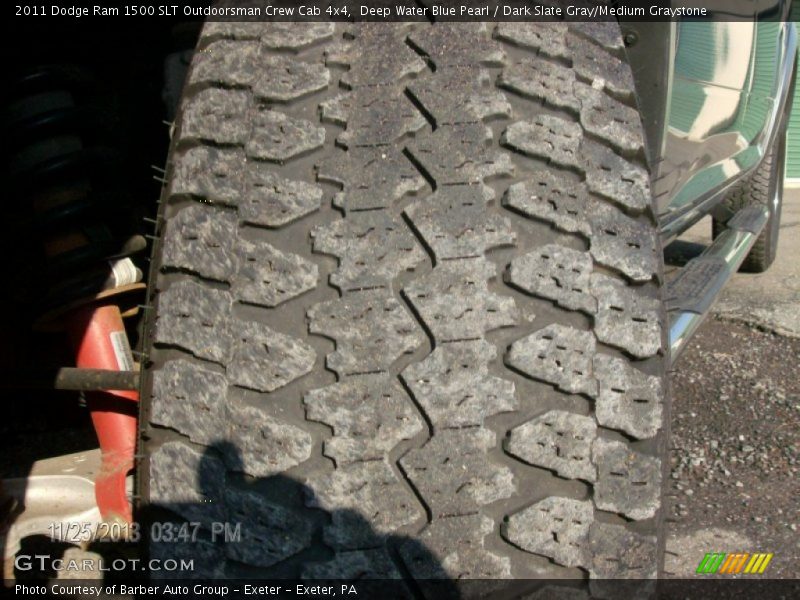 Deep Water Blue Pearl / Dark Slate Gray/Medium Graystone 2011 Dodge Ram 1500 SLT Outdoorsman Crew Cab 4x4