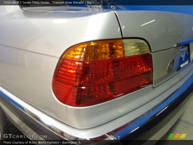 Titanium Silver Metallic / Black 2000 BMW 7 Series 740iL Sedan