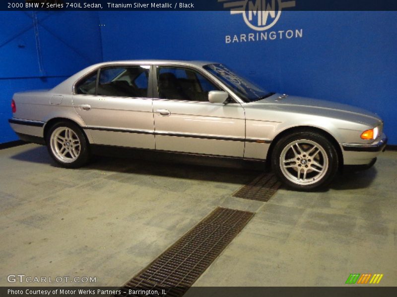 Titanium Silver Metallic / Black 2000 BMW 7 Series 740iL Sedan