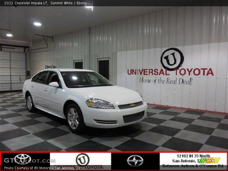 Summit White / Ebony 2013 Chevrolet Impala LT