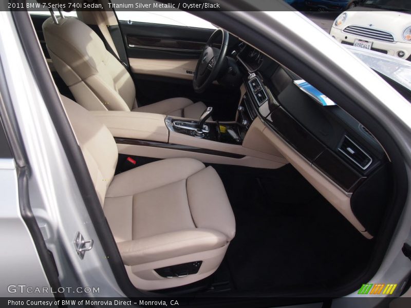 Titanium Silver Metallic / Oyster/Black 2011 BMW 7 Series 740i Sedan