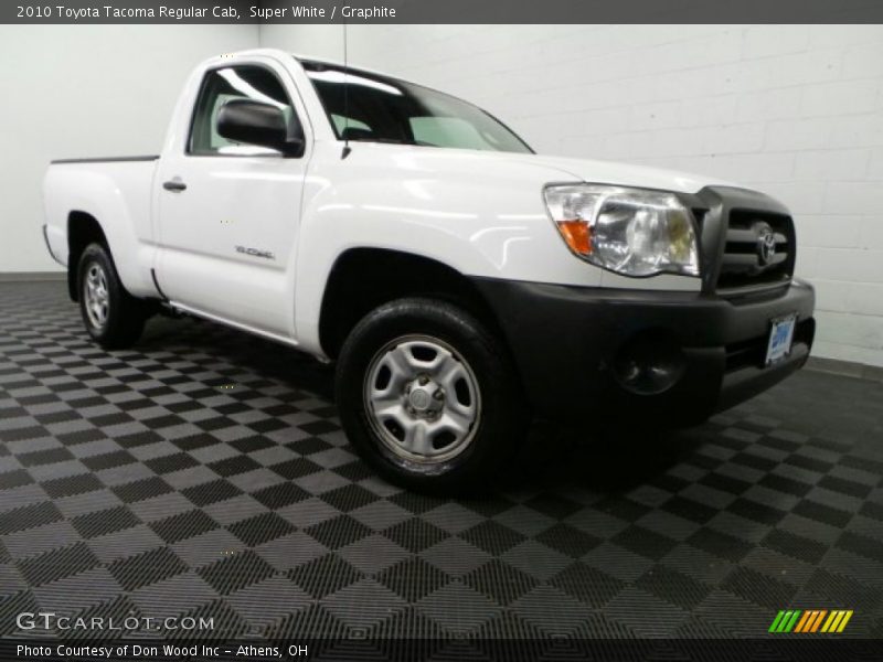 Super White / Graphite 2010 Toyota Tacoma Regular Cab