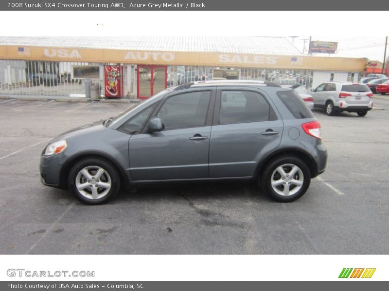 Azure Grey Metallic / Black 2008 Suzuki SX4 Crossover Touring AWD