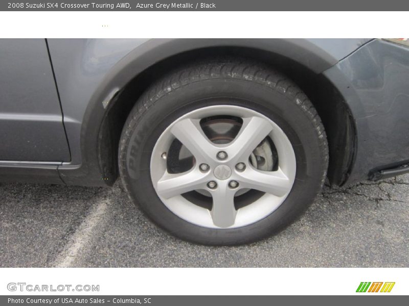 Azure Grey Metallic / Black 2008 Suzuki SX4 Crossover Touring AWD