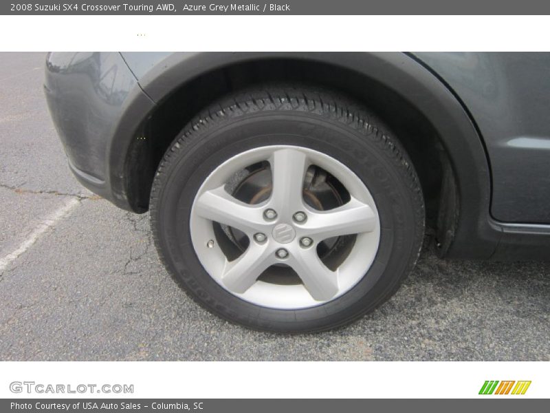 Azure Grey Metallic / Black 2008 Suzuki SX4 Crossover Touring AWD