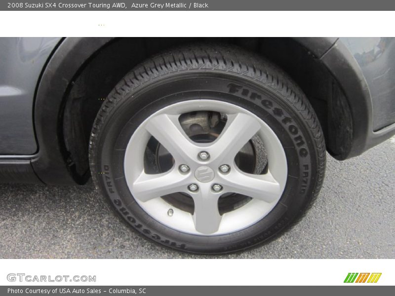Azure Grey Metallic / Black 2008 Suzuki SX4 Crossover Touring AWD