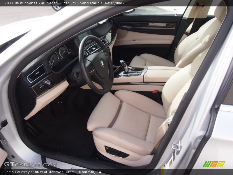 Front Seat of 2011 7 Series 740i Sedan