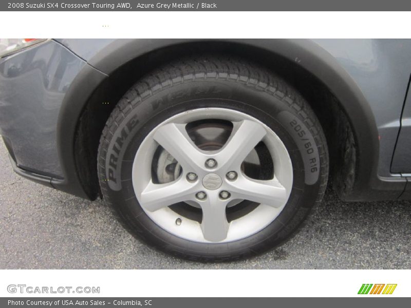 Azure Grey Metallic / Black 2008 Suzuki SX4 Crossover Touring AWD