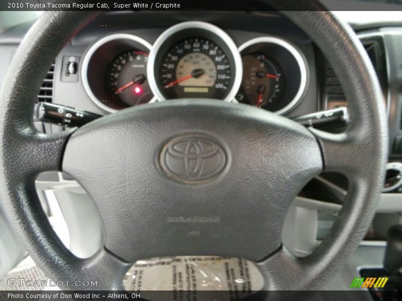 Super White / Graphite 2010 Toyota Tacoma Regular Cab