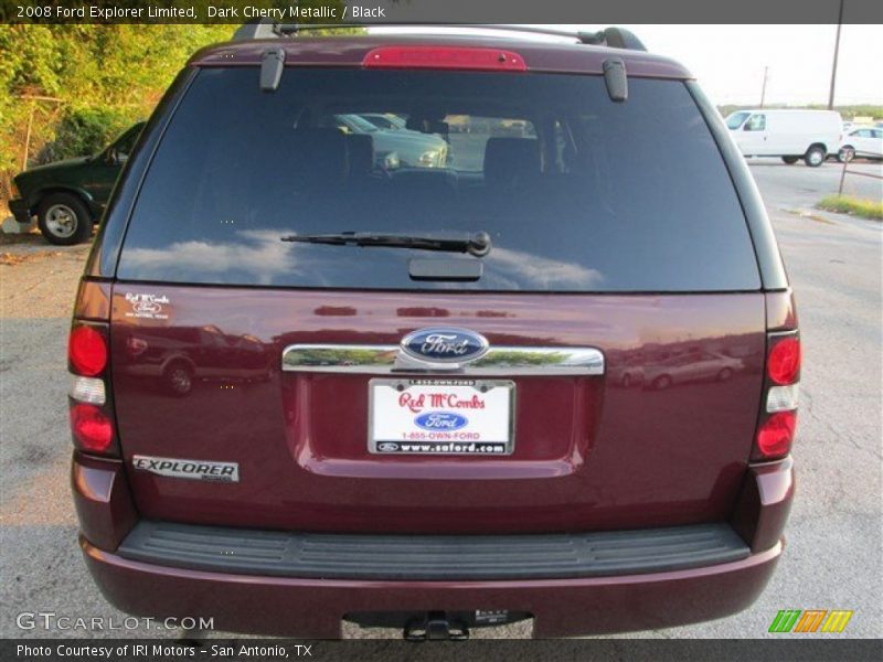 Dark Cherry Metallic / Black 2008 Ford Explorer Limited