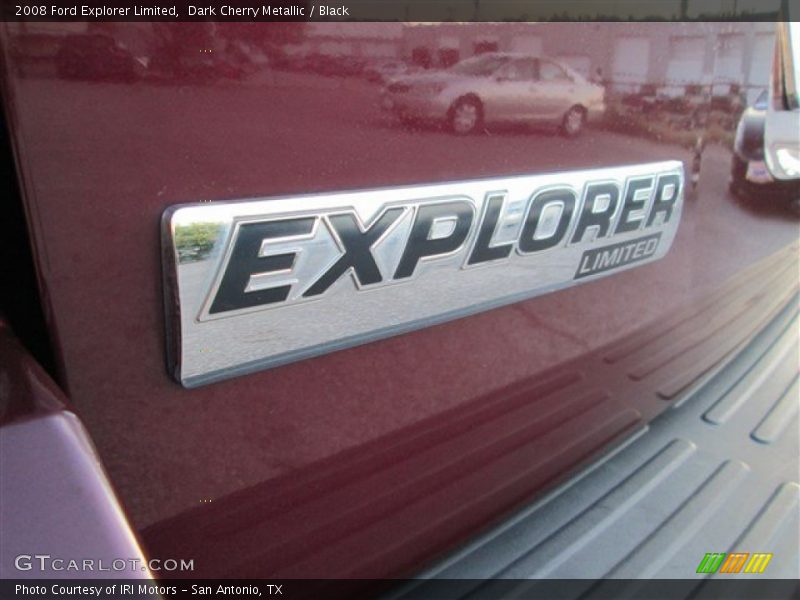 Dark Cherry Metallic / Black 2008 Ford Explorer Limited