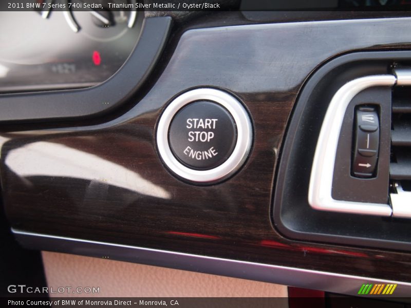 Titanium Silver Metallic / Oyster/Black 2011 BMW 7 Series 740i Sedan