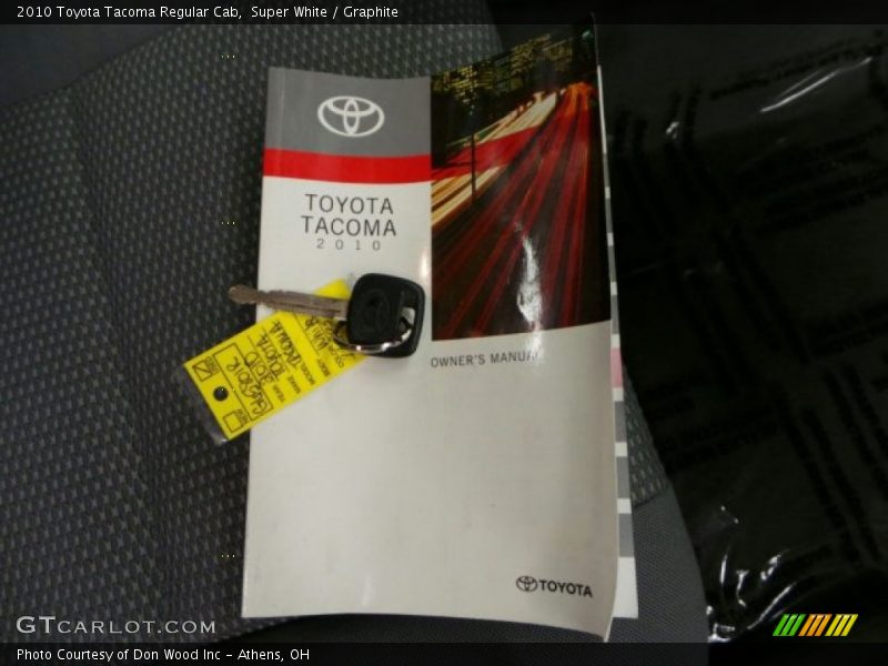 Super White / Graphite 2010 Toyota Tacoma Regular Cab