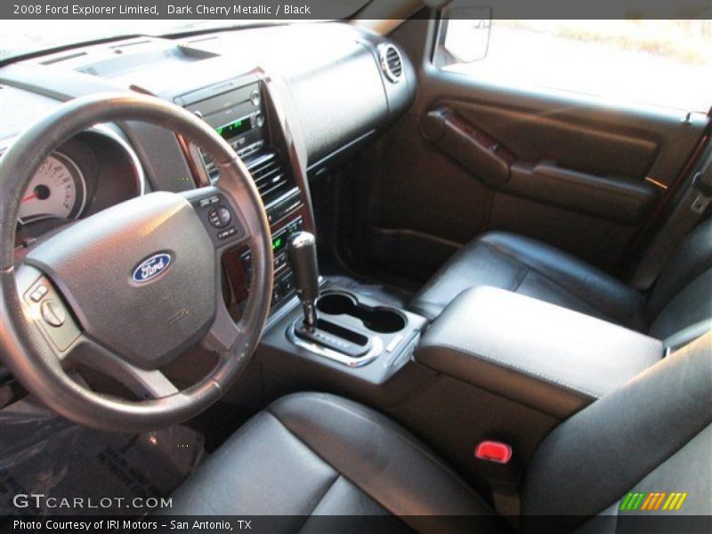 Dark Cherry Metallic / Black 2008 Ford Explorer Limited