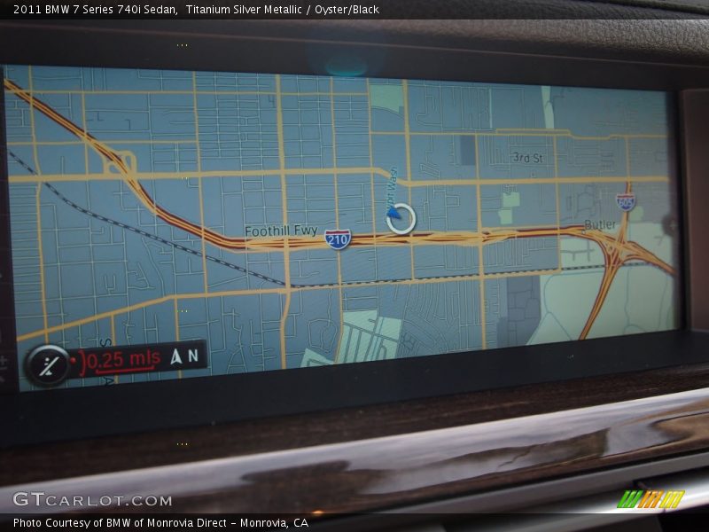 Navigation of 2011 7 Series 740i Sedan