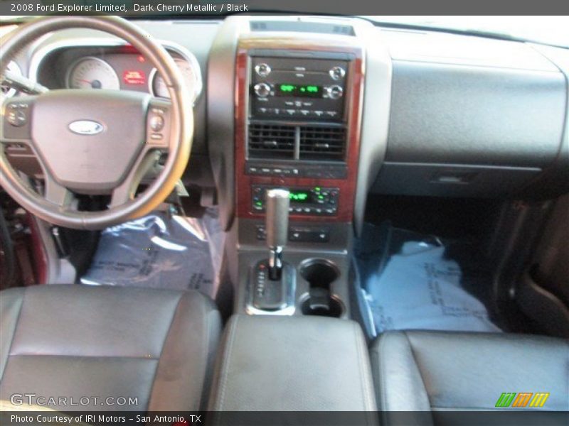 Dark Cherry Metallic / Black 2008 Ford Explorer Limited