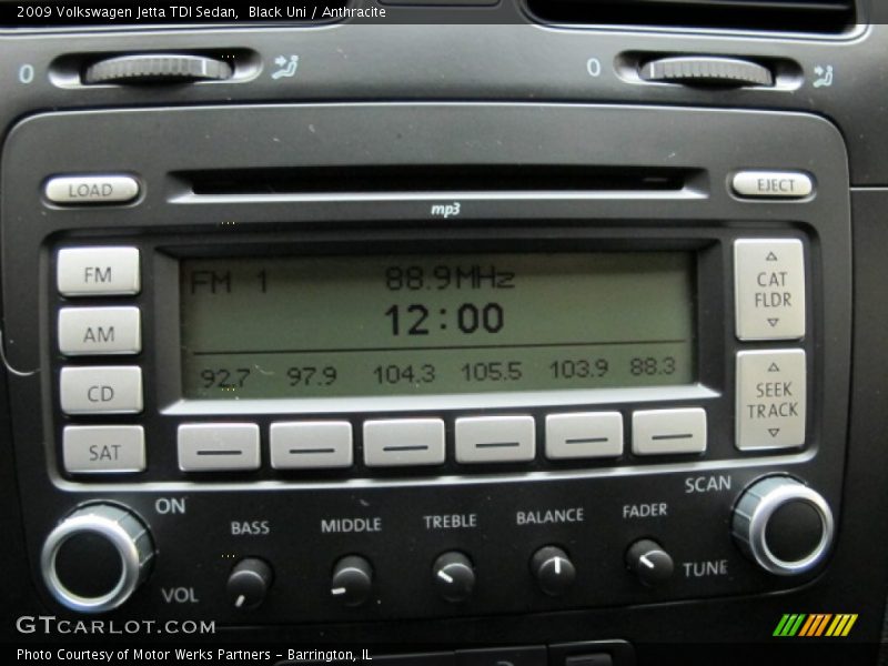 Black Uni / Anthracite 2009 Volkswagen Jetta TDI Sedan
