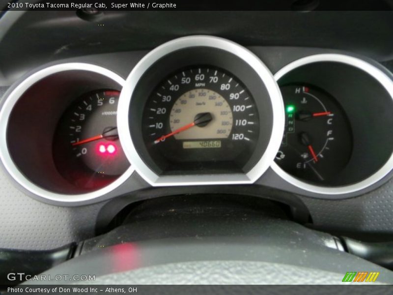 Super White / Graphite 2010 Toyota Tacoma Regular Cab