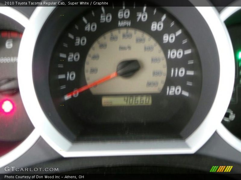 Super White / Graphite 2010 Toyota Tacoma Regular Cab