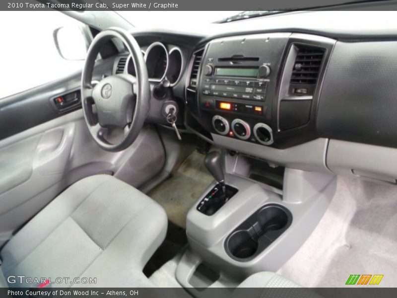 Super White / Graphite 2010 Toyota Tacoma Regular Cab