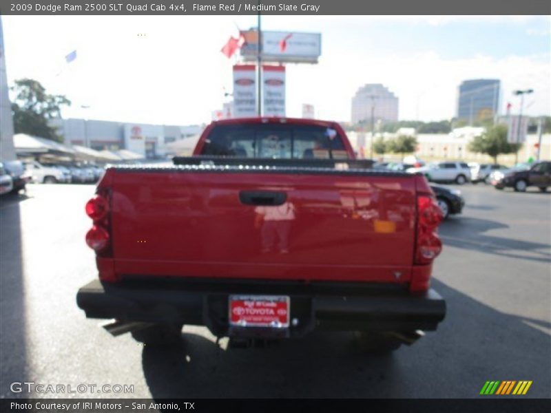 Flame Red / Medium Slate Gray 2009 Dodge Ram 2500 SLT Quad Cab 4x4