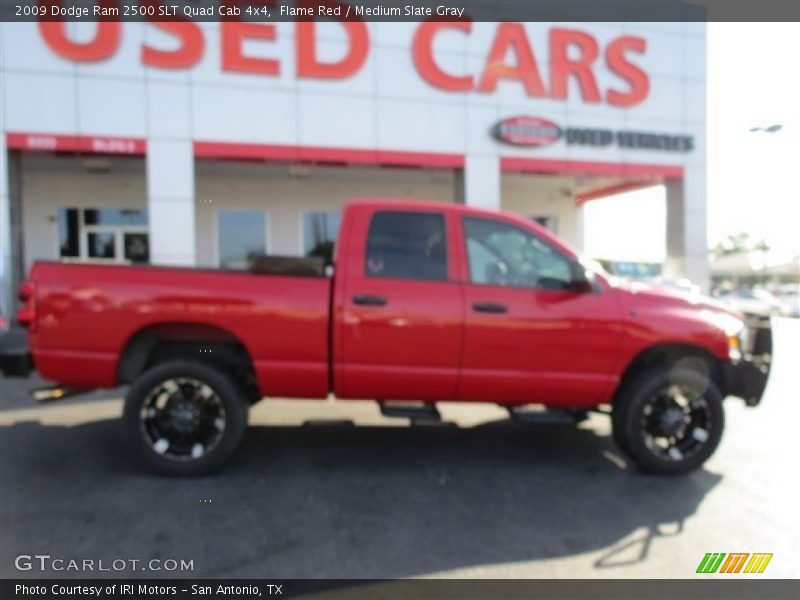 Flame Red / Medium Slate Gray 2009 Dodge Ram 2500 SLT Quad Cab 4x4