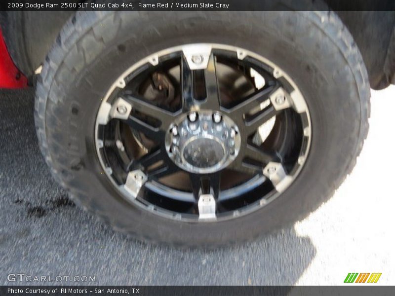 Flame Red / Medium Slate Gray 2009 Dodge Ram 2500 SLT Quad Cab 4x4