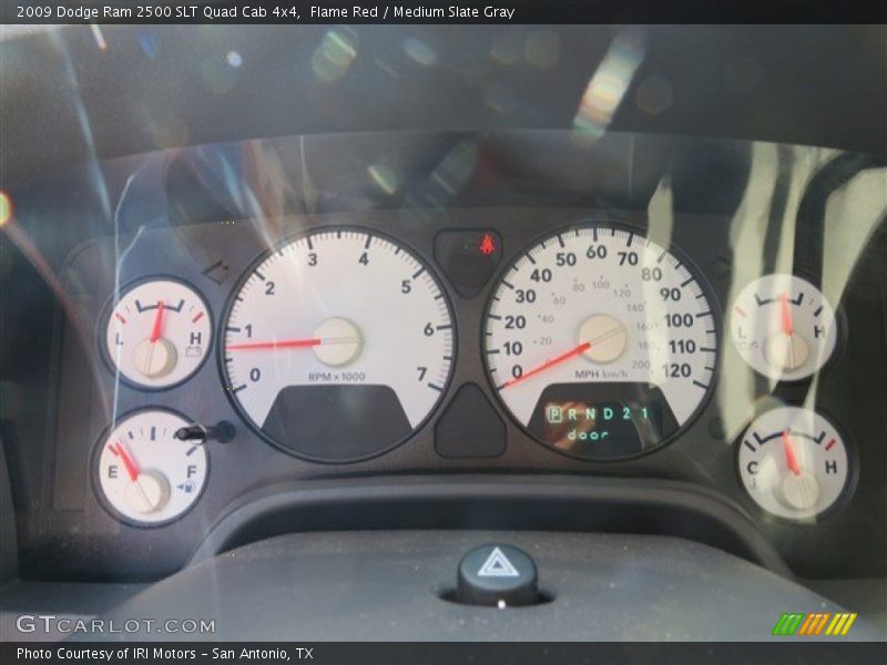 Flame Red / Medium Slate Gray 2009 Dodge Ram 2500 SLT Quad Cab 4x4