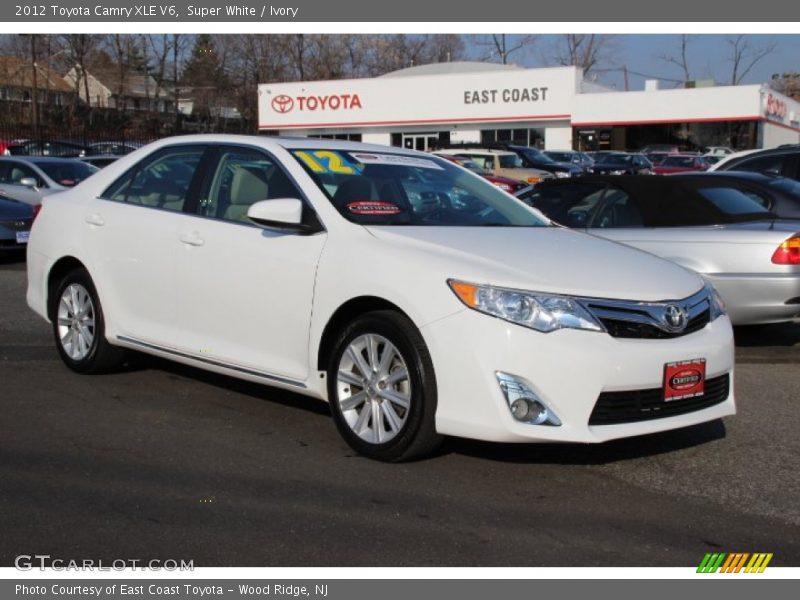 Super White / Ivory 2012 Toyota Camry XLE V6