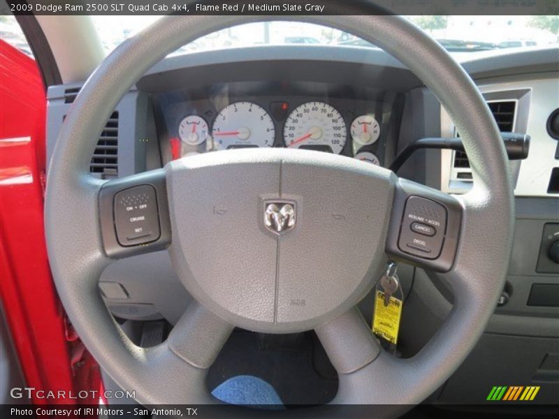 Flame Red / Medium Slate Gray 2009 Dodge Ram 2500 SLT Quad Cab 4x4