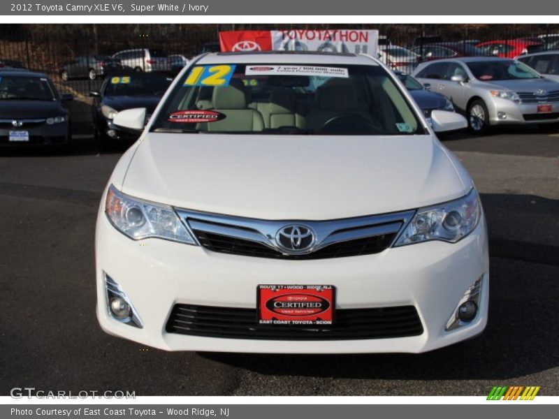 Super White / Ivory 2012 Toyota Camry XLE V6