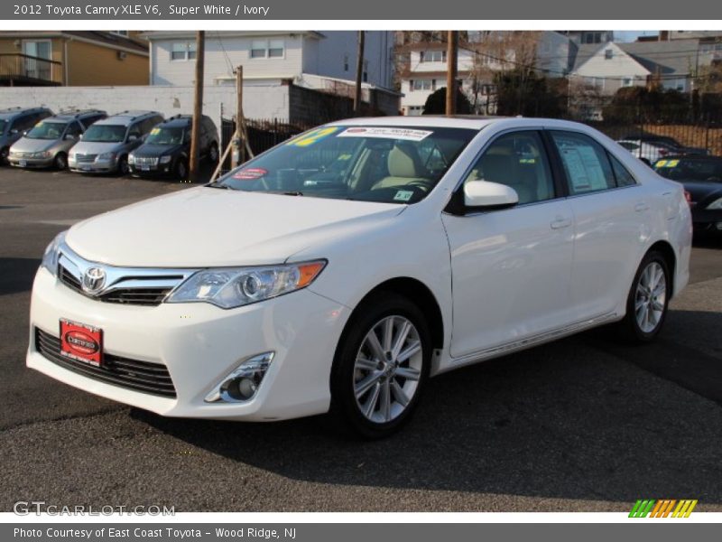 Super White / Ivory 2012 Toyota Camry XLE V6