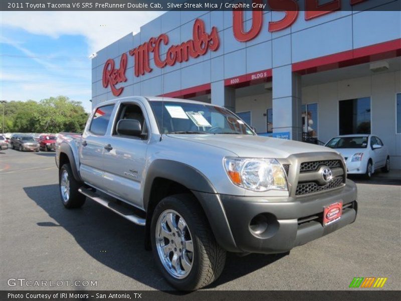 Silver Streak Mica / Graphite Gray 2011 Toyota Tacoma V6 SR5 PreRunner Double Cab