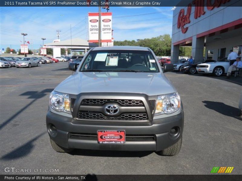 Silver Streak Mica / Graphite Gray 2011 Toyota Tacoma V6 SR5 PreRunner Double Cab