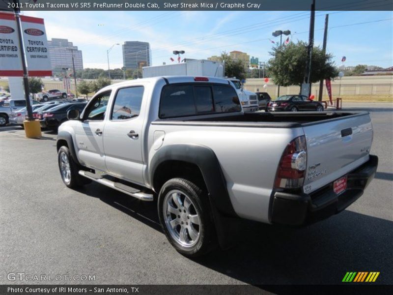 Silver Streak Mica / Graphite Gray 2011 Toyota Tacoma V6 SR5 PreRunner Double Cab