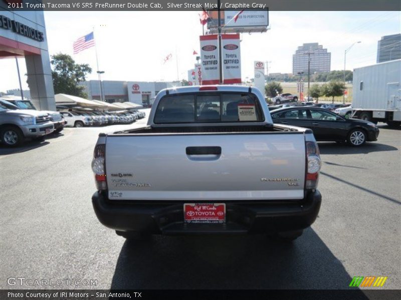 Silver Streak Mica / Graphite Gray 2011 Toyota Tacoma V6 SR5 PreRunner Double Cab